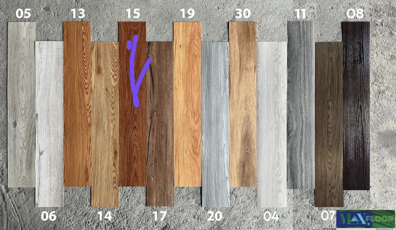 sàn nhựa dán keo maxfloor